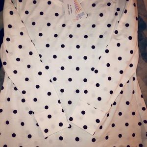 Lularoe long sleeve Elizabeth top size medium NWT